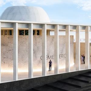Render del panteón vertical Campo de Paz